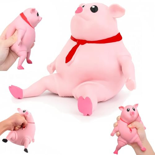 WJXKAZYX Antistress Spielzeug Schwein Stressspielzeug,Unbreakable Pig,Stress Schwein,Anti Stress Schwein,Schwein quetschspielzeug
