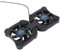 KOMBIUDA Enfriador Portátil Plegable Laptop con Ventiladores USB Soporte de Refrigeración Notebook Negro