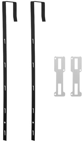 KONTONTY 2pcs Over-The-Door Mirror Hooks Heavy Duty Door Brackets Mirror Hanger for Home Over Coat Hooks
