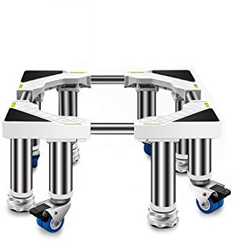 Base robuste avec roulettes pour machine à laver et réfrigérateur, étagère mobile multifonctionnelle pour cuisinières, plateau d'armoire réglable de 45 à 65 cm