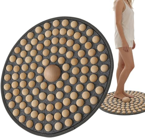 Anti Fatigue Pad - Material Timber Größe 50cm, Pressure Point Roller, Ergonomic Relief Tool | Portable Folding Stress Design, Beruhigend, Foldable For Home, Office, Travel
