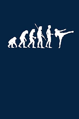 Evolution MMA-Kämpfer: Notizbuch / Notizheft für MMA Muay Thai Karate Kickboxing Wrestling A5 (6x9in) liniert mit Linien