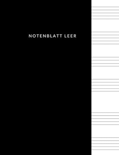 Notenblatt Leer: Dickes Notenbuch, leeres Notenblatt Papier