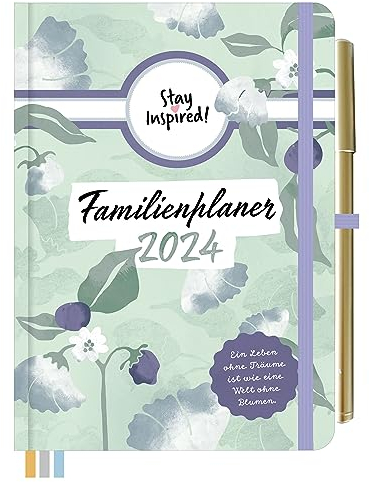 Mini Familienplaner 2025 für die Handtasche für bis zu 5 Personen in DIN B6. Familienkalender 2025 mit stabilem Hardcover. Viel Platz für Termine und ... Stundenplan, Feiertage, Schulferien uvm.