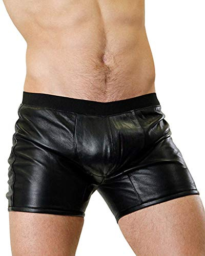 Bockle® Boxer Lamb Herren Shorts Lamm Leder Shorts Pants Kurze Lederhose