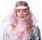 Das Kostümland Elegantes Mittelalter Haarband „Helena“ für Damen – Königlicher Haarschmuck für Burgfräulein, Prinzessinnen & Königinnen zu Karneval & Mottoparty (Rosa Gold, Einheitsgröße)