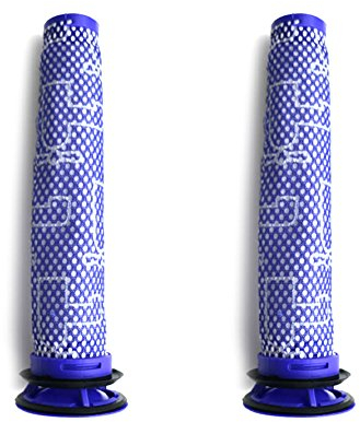 YanBan 2 Stück Ersetzt Filter für Dyson DC62 DC61 DC59 DC58 V6 V8 V7 Staubsauger, Waschbar Installierbar Kabellos Vorfilter Ersatzteile, Blau