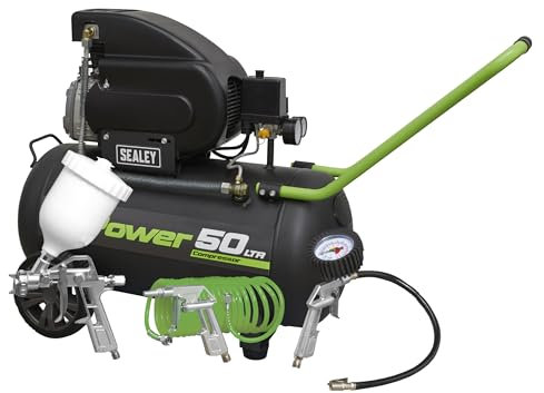 Sealey Compresseur à entraînement direct SAC5020E, 2 CV, 50 L