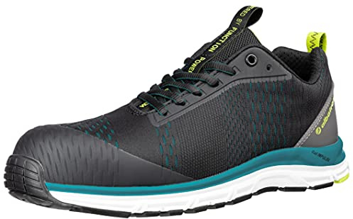 ALBATROS AER55 Impulse Low S1P Sicherheitsschuhe Herren & Damen – atmungsaktive, rutschfeste Arbeitsschuhe - Größe 45 – Leichter Sicherheitsschuh – blau-schwarz