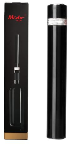 Mr.do Tire Bouchon Portable Poche Pompe à air Ouvre Bouteille de Vin Argenté