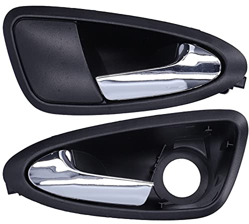 Fydun Interior Door Handle, Car Door Handle Pair of Black Plastic 6J0837114A 6J1837113A Handle Replacement Accessory for Seat 2009-2012