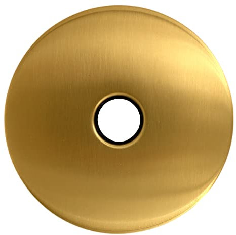 Corla Rosace de rechange moderne extra large pour bras de douche - 10,2 cm - Or brossé