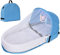 Tragbares Babybett Reise-Stubenwagen mit Moskitonetz und Markise, Faltbares Babybett, Babybett Neugeborene Kuschelnest Babybett