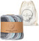 May Bright Lot de 15 rouleaux de papier toilette réutilisables avec sac en toile lavable – Lingettes de bidet réutilisables – 2 plis avec rouleau en carton durable – Serviettes de bidet zéro déchet