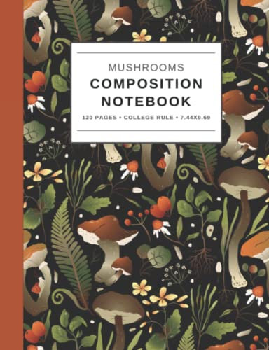 Mushrooms Composition Book: Notebook
