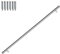 Vigevee Edelstahl Handlauf, Geländer Treppengeländer Wandhandlauf Innen & Außen, inkl. Wandhalterung und Endkappen, Rund Ø42mm, Treppe Wandhalter Haltegriff Stange, Länge:160 cm