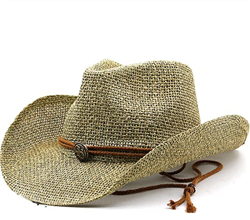 XTYPE Sombreros de sol simples para hombre y mujer, sombreros de verano personalizados para niñas occidentales, sombreros de paja de vaquero, sombreros de playa