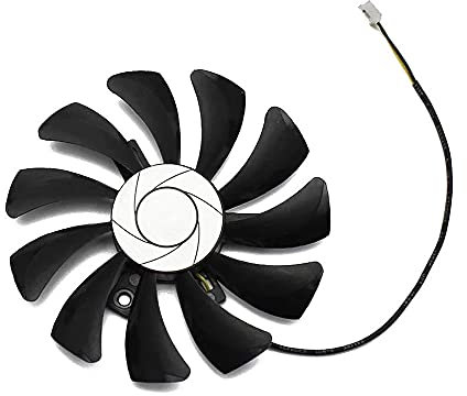 RAKSTORE Ventilador de 85 mm para tarjetas gráficas compatible con MSI GTX 1050 GTX 1050 Ti RX560 ventilador silencioso (2 pines)