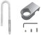 MiOYOOW Lily Pipe en Acier INOX pour Petit Aquarium, Tuyau d'écoulement d'entrée Sortie d'aquarium avec Pince à Fixation en Métal pour Aquarium de Plantes (Compatible avec Tuyaux Filtre 12/16mm)