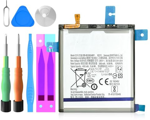 Battery for Galaxy S20, EB-BG980ABY 4000mAh High Capacity Replacement Battery Li-Ion Polymer for Samsung Galaxy S20 (G980F), S20 5G (G981B) with Professional Repair Tool