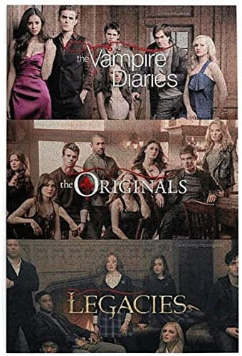 The Vampire Diaries Puzzle 1000 Pieces Paper Picture Puzzle Family Decorations Unique Gifts for Children & 38x52CM