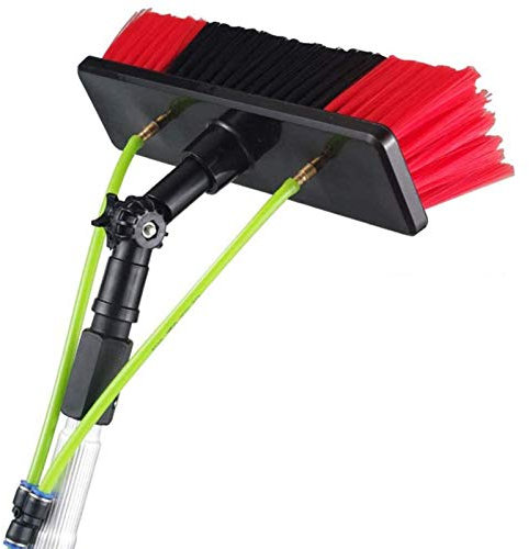 Kit professionale per la pulizia dei vetri con asta e spazzola ad acqua da 12 m ideale per la pulizia di finestre fotovoltaici e pannelli solari