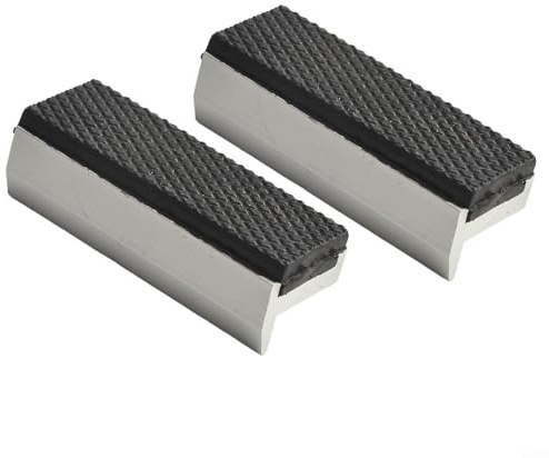 Weiche Schraubstock-Schutzbacken Weiche Schraubstockbacken aus Aluminiumlegierung und Gummi, Mehrzweck-Schutz für Bohrmaschinen, 7,6 cm