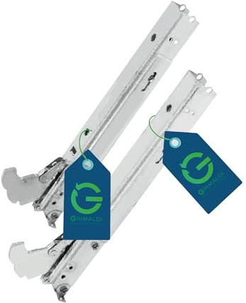 G GRIMALDI Kit Cerniera Porta Forno Compatibile con Rex AEG Zoppas Zanussi Electrolux - Set 2 Pezzi - Codice 50289805009/3577209053 / 3577209012/3581914540 / 3577213030