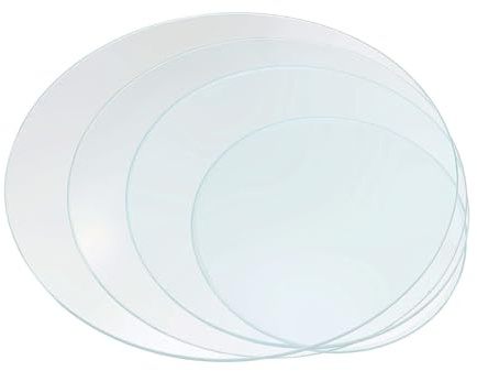 GETAJGHSD 4pcs Verre de Montre en Verre Épaissi pour Laboratoire Résistant la Corrosion Facile à Observer les Résultats Expérimentaux