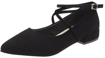 2026 2026 Jolies ballerines pour femmes, chaussures plates médiévales d'été pour filles, chaussures confortables en velours, largeur H, chaussures traditionnelles, chaussures de gymnastique (Black, 34