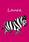 Malbuch / Notizbuch / Tagebuch - Laura: DIN A4 - blanko - Zebra
