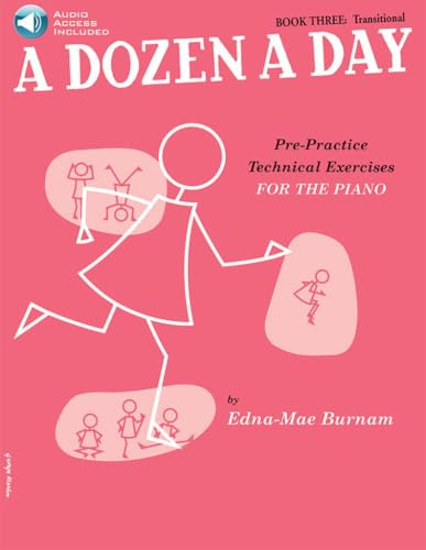 A Dozen a Day Book 3. Klavier Solo. Enthält Online-Audio