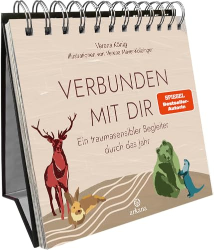 Verbunden mit dir: Ein traumasensibler Begleiter durch das Jahr - Mit sanften Übungen, Reflexionsfragen, Platz für Gedanken und Postkarten zum Versenden