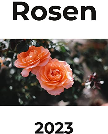 Rosen 2023: Kalender / Broschürenkalender / Tischkalender für das Jahr 23 - das perfekte Geschenk für Freunde, Kollegen, zu Weihnachten und Geburtstag