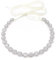 Ammei Rose Gold Bridal Headpiece Wedding Headband with Crystal and Ribbons Hair Jewelry (Silver)