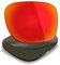 Mryok Lentes de repuesto para Oakley Holbrook XL OO9417 - Opciones, Polarizado anticorrosión de agua de mar, rojo fuego, Talla única