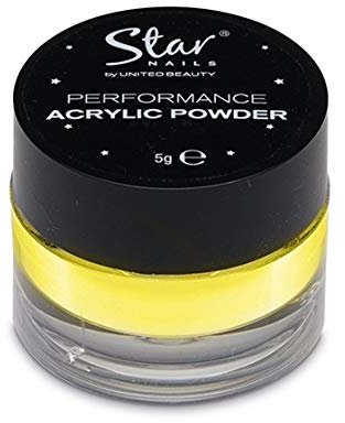 Star Nails Performance Acrylic Powder Neon Yellow 5g