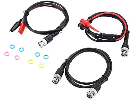 P1260 BNC zu BNC Koaxialkabel Krokodil Chip Test Haken Testkabel Kit BNC Stecker