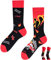 TODO Colours Lustige Socken mit Motiv - mehrfarbige, bunte, Verrückte für Herren und Damen (39-42, Feuerwehr Socken)