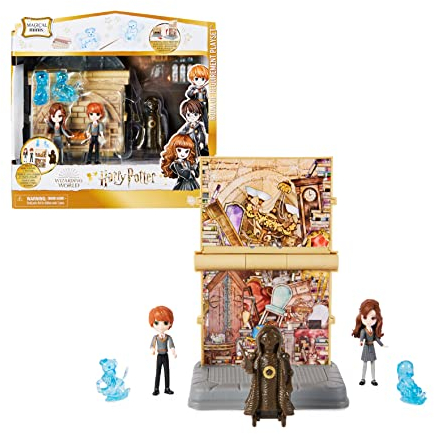 Wizarding World Harry Potter - Raum der Wünsche verwandelbares 2-in-1-Hogwarts-Spielset mit 2 Figuren und 3 Zubehörteilen, Spielzeug ab 5 Jahren, Fanartikel