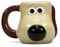 Half Moon Bay Taza Aardman Wallace y Gromit - Taza desayuno 3D mini - Taza cerámica 110 ml - Taza te - Taza café - Licencia oficial