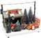 Spetebo LED Weihnachts Dorf - Weihnachtsbaum Stand / 18,5 cm - Weihnachtsdekoration Winterdekoration mit Beleuchtung Innen