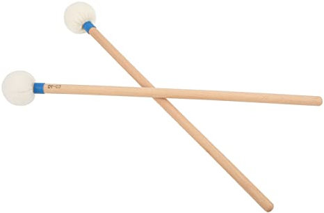Maillet de Tambour,Accessoire de mailloches de Batterie Manche en érable Portable même Percussion Poids léger pour Jouer(Bleu)