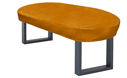 Premium Abdeckplane Oval 150x90x15 cm Gartenmöbel Gartentisch Hülle Abdeckung Haube Schutzhülle Abdeckhaube 6.000 mm Wasserbeständigkeit Kaffe Latte