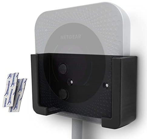 Wandhalterung Router Halter Schwarz mit Filzeinlage passend für Netgear Nighthawk M1 M2 M5 MR1100 MR5200 Halterung