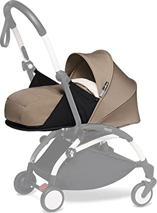 BABYZEN YOYO 0+ Newborn Pack, Taupe - includes Mattress, Hood, Head Support & Foot Cover - Requires YOYO2 Frame (Sold Separately)