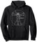 Cooler Vitruvian Man Da Vinci Perfect Rocker mit Gitarre Pullover Hoodie