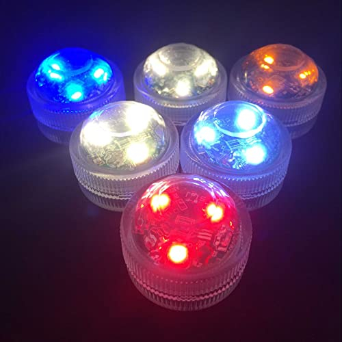 12 X RGB Unterwasser LED Licht Multi Color Flash Flammenlose CR2032 Akku Powered Super Bright Automatische Farbwechsel Halloween Lichter Kürbis Lichter