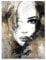 Poster Frau Gesicht Sexy Gold 30x40 cm Hochformat - OHNE RAHMEN XXL Wandposter Kunstdruck Fotoposter Wandbild Wandbilder Wand Bild auf Poster Wohnzimmer Schlafzimmer Küche