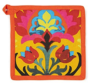 Excelsa New Delhi Topflappen, 20 x 20 cm, Futter 100% Baumwolle, Füllung aus Polyester